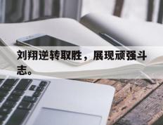 爱游戏ayx官方网页-刘翔逆转取胜，展现顽强斗志。后缀
